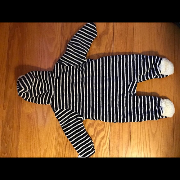 NWT $88 Nautical 3/6 Months Navy Striped Pram - Picture 3 of 3